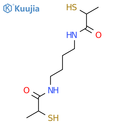 Propanamide, N,N'-1,4-butanediylbis[2-mercapto- structure