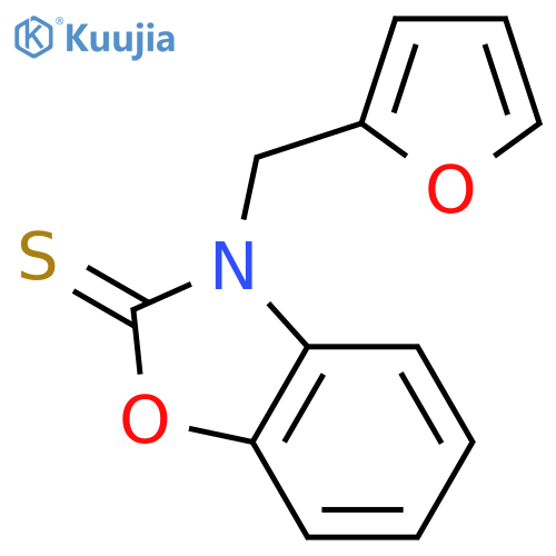 2(3H)-Benzoxazolethione, 3-(2-furanylmethyl)- structure