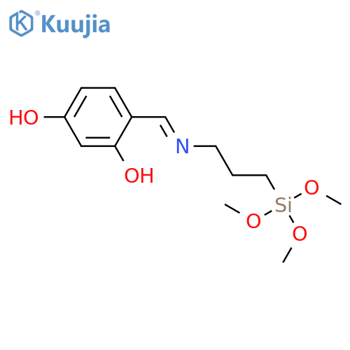3-Hydroxy-4-({[3-(trimethoxysilyl)propyl]amino}methylidene)cyclohexa-2,5-dien-1-one structure
