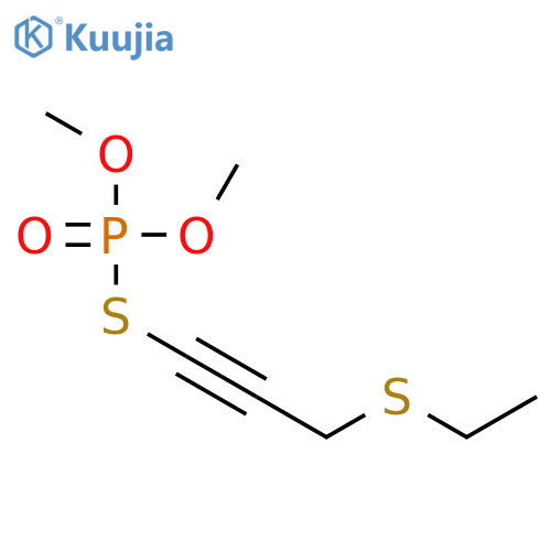 S-[3-(ethylsulfanyl)prop-1-yn-1-yl] O,O-dimethyl phosphorothioate structure