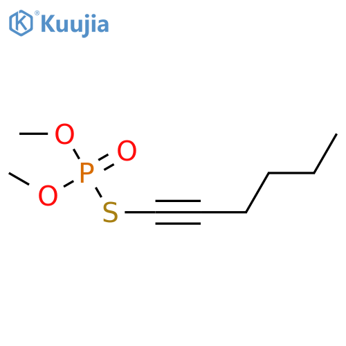 Phosphorothioic acid,S-1-hexynyl O,O-dimethyl ester (9CI) structure
