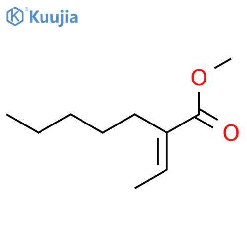 Heptanoic acid, 2-ethylidene-, methyl ester, (E)- structure