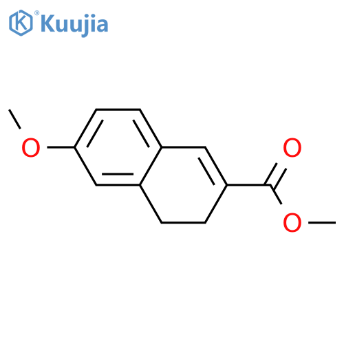 2-NAPHTHALENECARBOXYLIC ACID, 3,4-DIHYDRO-6-METHOXY-, METHYL ESTER structure