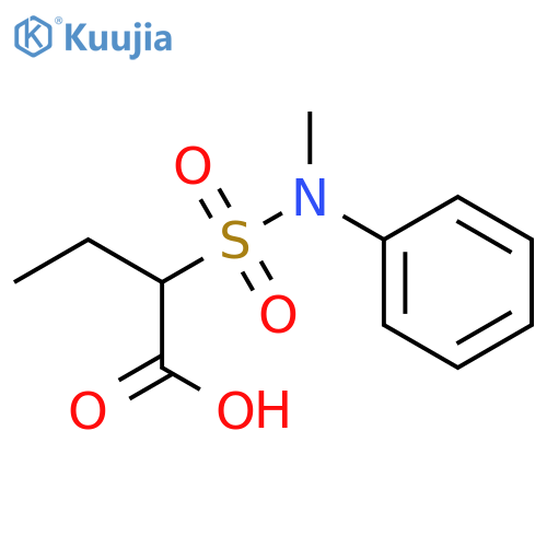 Butanoic acid, 2-[(methylphenylamino)sulfonyl]- structure