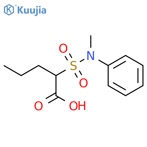 Pentanoic acid, 2-[(methylphenylamino)sulfonyl]- structure