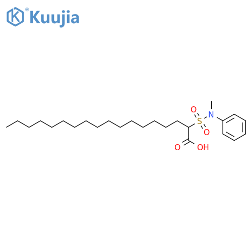 Octadecanoic acid, 2-[(methylphenylamino)sulfonyl]- structure