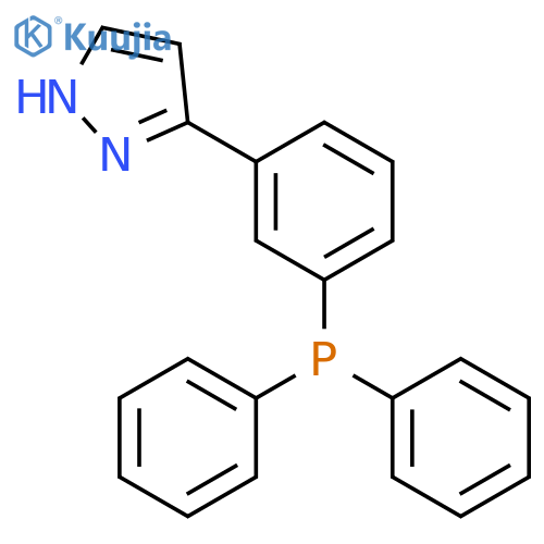 1H-Pyrazole, 3-[3-(diphenylphosphino)phenyl]- structure