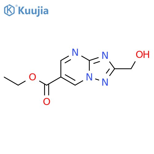 ethyl 2-(hydroxymethyl)-1,2,4triazolo1,5-apyrimidine-6-carboxylate structure