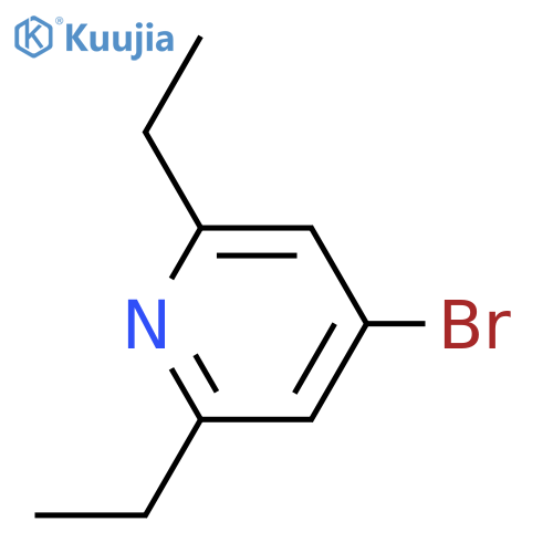 4-Bromo-2,6-diethylpyridine structure