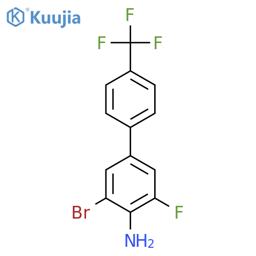 [1,1'-Biphenyl]-4-amine, 3-bromo-5-fluoro-4'-(trifluoromethyl)- structure