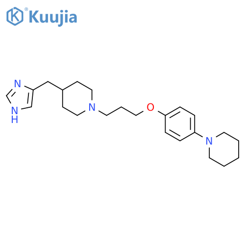 Piperidine,4-(1H-imidazol-4-ylmethyl)-1-[3-[4-(1-piperidinyl)phenoxy]propyl]- structure