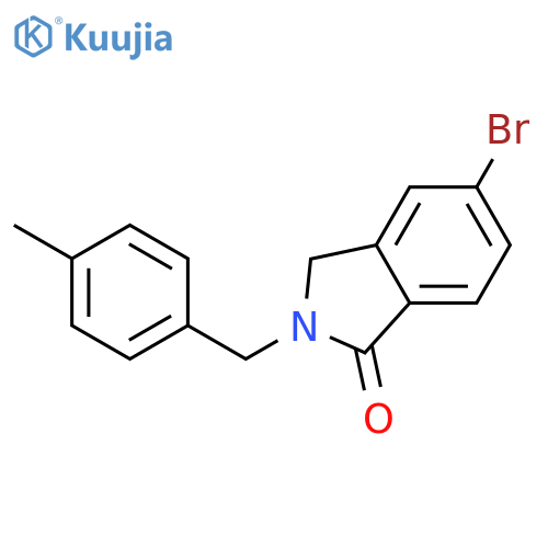 1H-Isoindol-1-one, 5-bromo-2,3-dihydro-2-[(4-methylphenyl)methyl]- structure