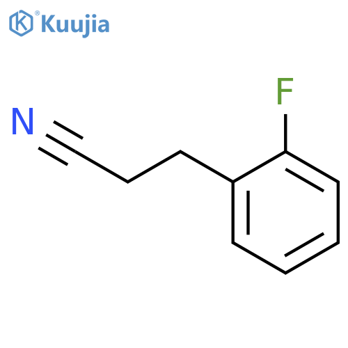 3-(2-fluorophenyl)propanenitrile structure