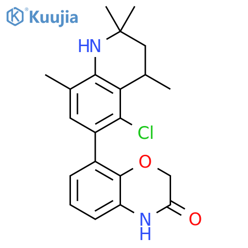 2H-1,4-Benzoxazin-3(4H)-one,8-(5-chloro-1,2,3,4-tetrahydro-2,2,4,8-tetramethyl-3-quinolinyl)- structure