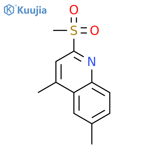 Quinoline, 4,6-dimethyl-2-(methylsulfonyl)- structure