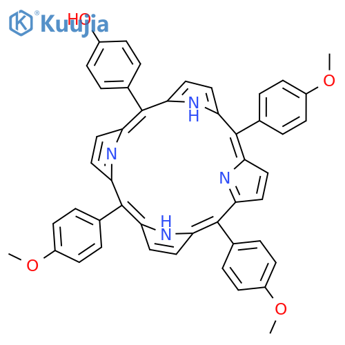 Phenol, 4-[10,15,20-tris(4-methoxyphenyl)-21H,23H-porphin-5-yl]- structure