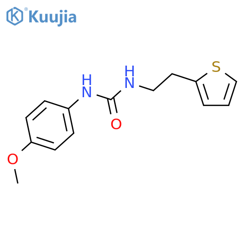 Urea, N-(4-methoxyphenyl)-N'-[2-(2-thienyl)ethyl]- structure