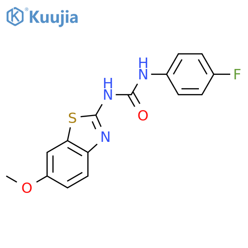 UREA, N-(4-FLUOROPHENYL)-N'-(6-METHOXY-2-BENZOTHIAZOLYL)- structure