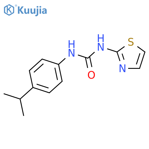 UREA, N-[4-(1-METHYLETHYL)PHENYL]-N'-2-THIAZOLYL- structure