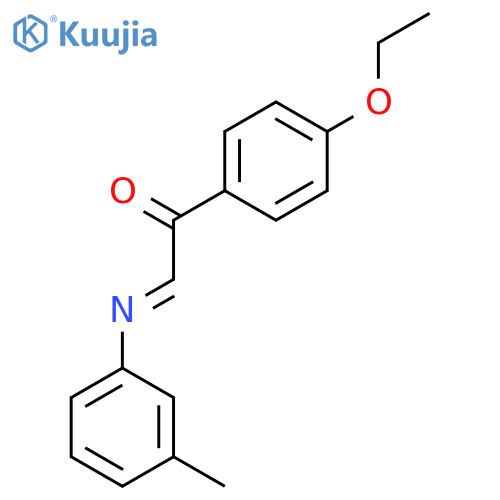 Ethanone, 1-(4-ethoxyphenyl)-2-[(3-methylphenyl)imino]- structure