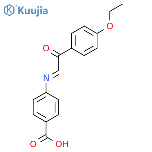 Benzoic acid, 4-[[2-(4-ethoxyphenyl)-2-oxoethylidene]amino]- structure