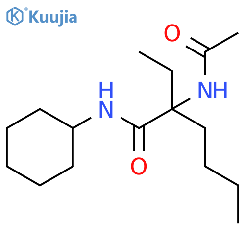 Hexanamide, 2-(acetylamino)-N-cyclohexyl-2-ethyl- structure