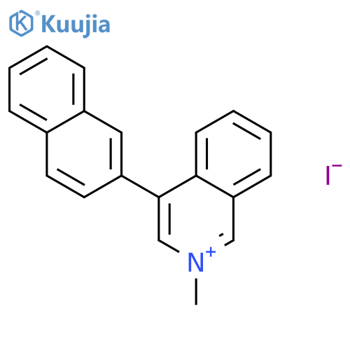 Isoquinolinium, 2-methyl-4-(2-naphthalenyl)-, iodide structure