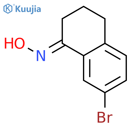 1(2H)-Naphthalenone, 7-bromo-3,4-dihydro-, oxime structure