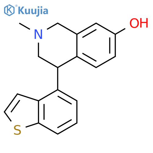7-Isoquinolinol, 4-benzo[b]thien-4-yl-1,2,3,4-tetrahydro-2-methyl- structure