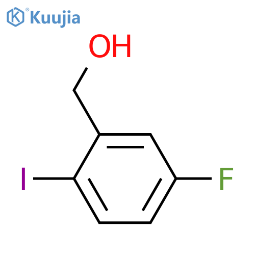 (5-Fluoro-2-iodophenyl)methanol structure