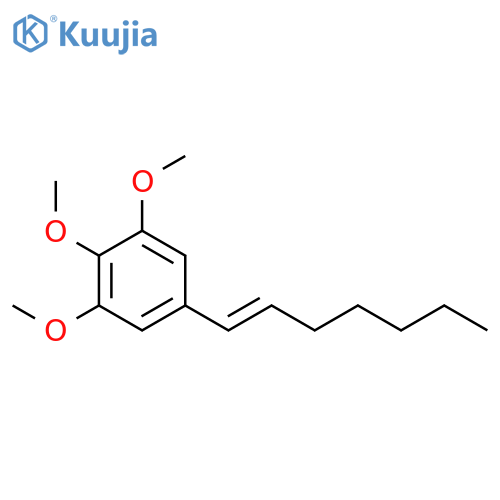 BENZENE, 5-(1-HEPTENYL)-1,2,3-TRIMETHOXY- structure
