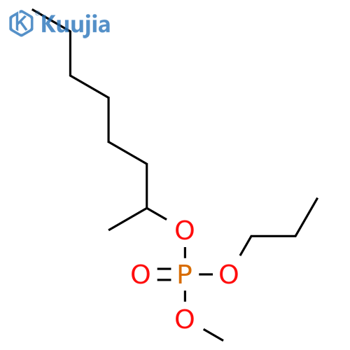 Phosphoric acid, methyl 1-methylheptyl propyl ester structure