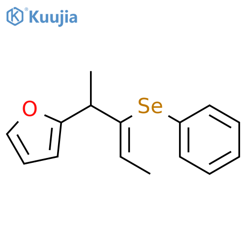 Furan, 2-[1-methyl-2-(phenylseleno)-2-butenyl]-, (Z)- (9CI) structure