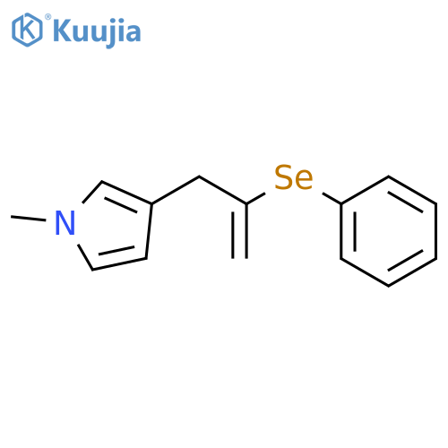 1H-Pyrrole, 1-methyl-3-[2-(phenylseleno)-2-propenyl]- structure