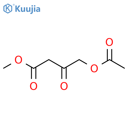 Butanoic acid, 4-(acetyloxy)-3-oxo-, methyl ester structure