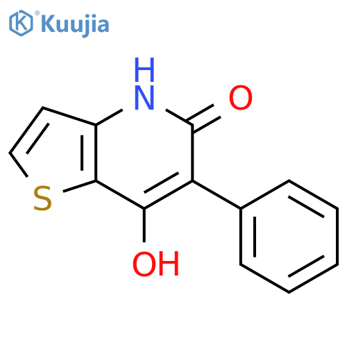 Thieno[3,2-b]pyridin-5(4H)-one, 7-hydroxy-6-phenyl- structure
