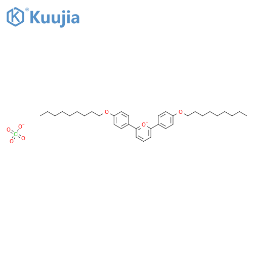 PYRYLIUM, 2,6-BIS[4-(NONYLOXY)PHENYL]-, PERCHLORATE structure
