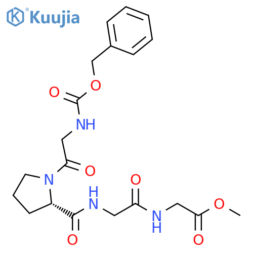 Glycine, N-[N-[1-[N-[(phenylmethoxy)carbonyl]glycyl]-L-prolyl]glycyl]-, methyl ester (9CI) structure