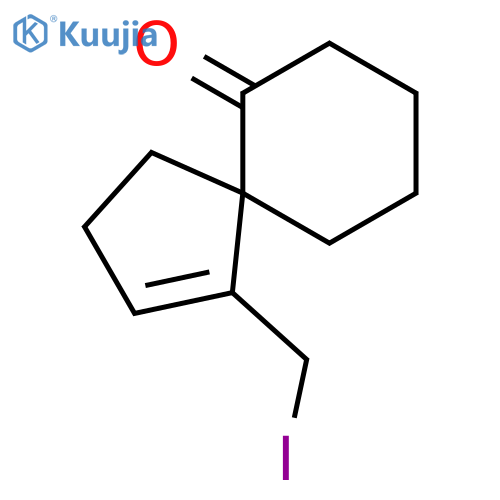 Spiro[4.5]dec-1-en-6-one, 1-(iodomethyl)- structure