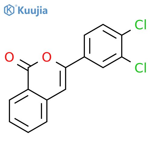 1H-2-BENZOPYRAN-1-ONE, 3-(3,4-DICHLOROPHENYL)- structure