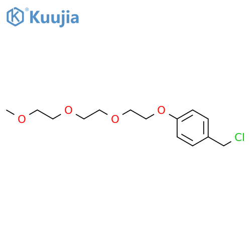 BENZENE, 1-(CHLOROMETHYL)-4-[2-[2-(2-METHOXYETHOXY)ETHOXY]ETHOXY]- structure