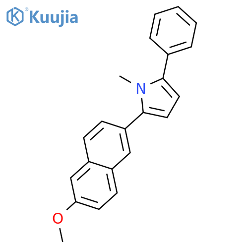 1H-PYRROLE, 2-(6-METHOXY-2-NAPHTHALENYL)-1-METHYL-5-PHENYL- structure