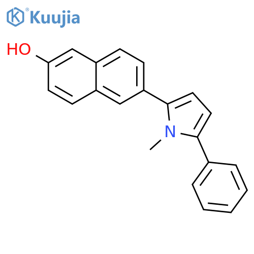 2-Naphthalenol, 6-(1-methyl-5-phenyl-1H-pyrrol-2-yl)- structure