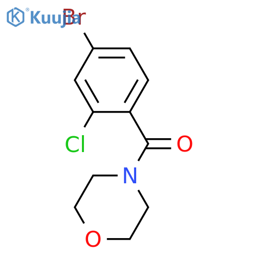 4-Bromo-2-chloro-1-(morpholinocarbonyl)benzene structure