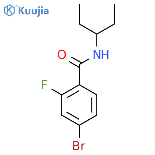 BENZAMIDE, 4-BROMO-N-(1-ETHYLPROPYL)-2-FLUORO- structure