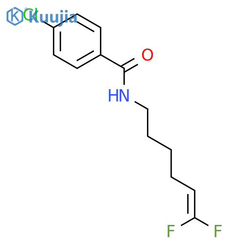 Benzamide, 4-chloro-N-(6,6-difluoro-5-hexenyl)- structure