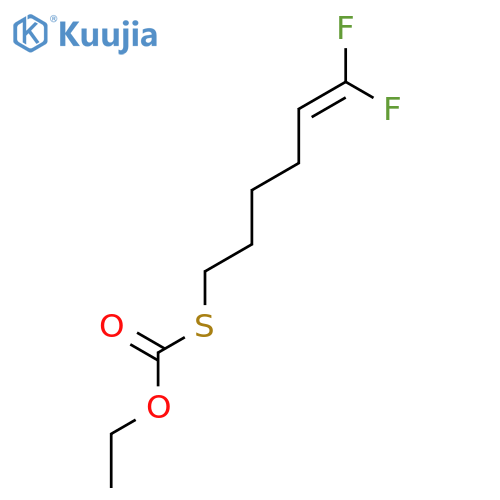 Carbonothioic acid, S-(6,6-difluoro-5-hexenyl) O-ethyl ester structure
