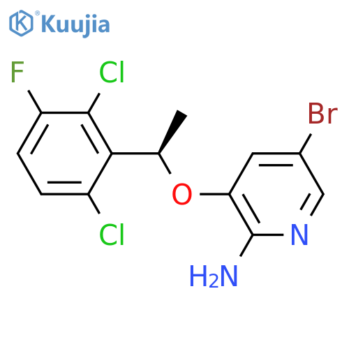 (R)-5-Bromo-3-(1-(2,6-dichloro-3-fluorophenyl)ethoxy)pyridin-2-amine structure