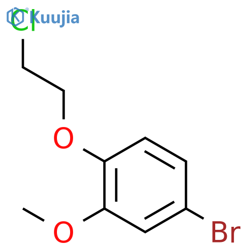 4-bromo-1-(2-chloroethoxy)-2-methoxybenzene structure