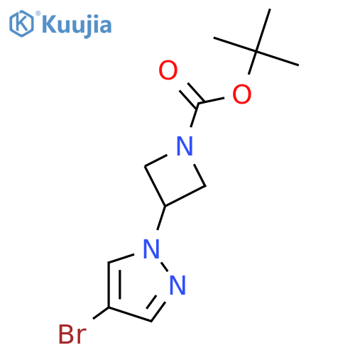 tert-Butyl 3-(4-bromo-1H-pyrazol-1-yl)azetidine-1-carboxylate structure